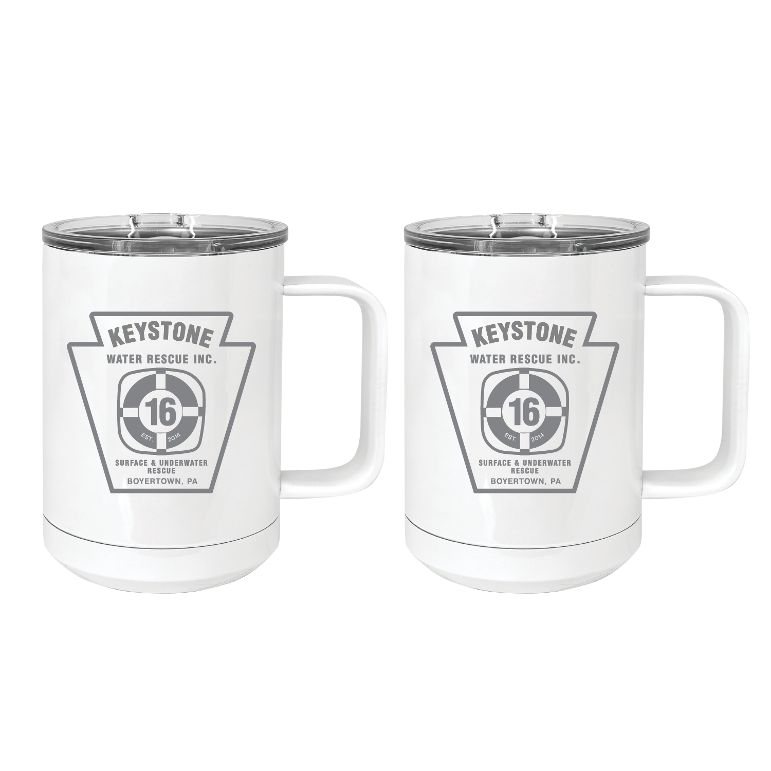 15oz Stainless Steel Laser Engraved Coffee Mugs at Balloons Tomorrow