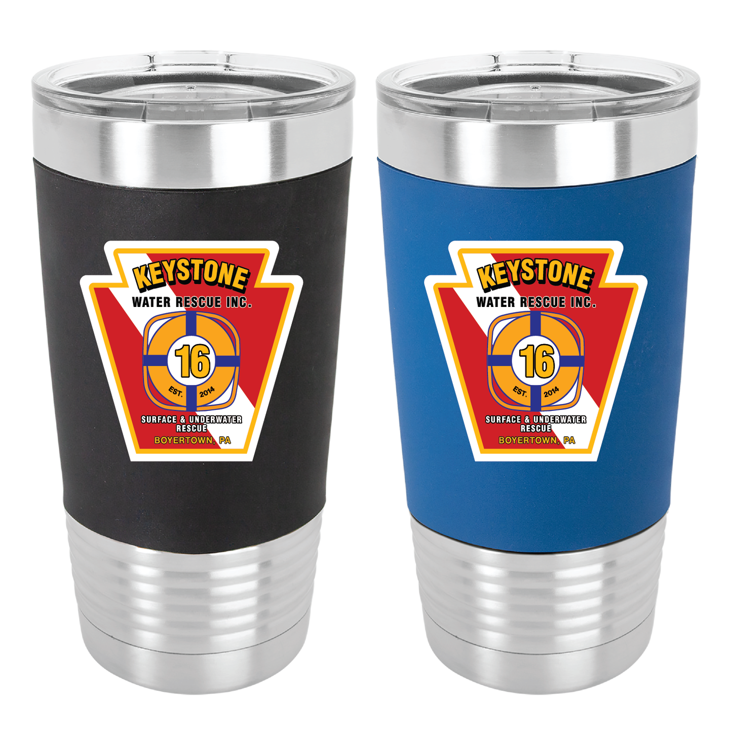20oz Tumbler with Silicone Grip - Full Color